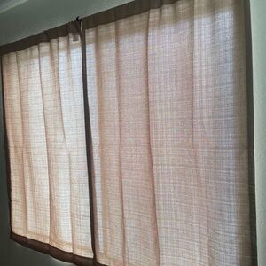 Tan Curtains 2 Piece
